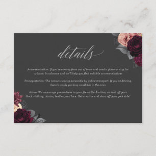 Death to My 20s 30th Birthday Details Insert Card