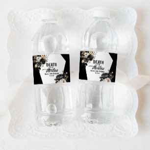 Death To My Thirties Floral 40th Birthday Party Water Bottle Label