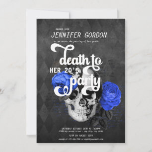 Death to my Youth Birthday Party   Goth Party Invi Invitation