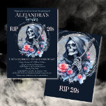 Death to My Youth Grim Reaper 30th Birthday Party Invitation<br><div class="desc">Mourn the end of your twenties and celebrate the start of your thirties with this Death to My Youth Grim Reaper 30th Birthday Party Invitation. This unique, fully customisable invitation is perfect for a 30th birthday party with a spooky, fun twist. Featuring the Grim Reaper draped in black, holding his...</div>