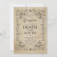 Death To My Youth Halloween RIP Youth Birthday