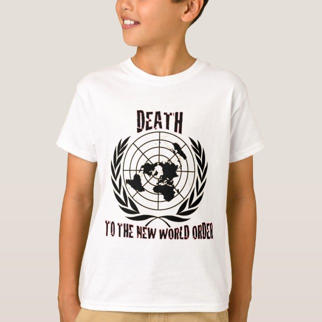 DEATH TO THE NEW WORLD ORDER T-Shirt (Front)