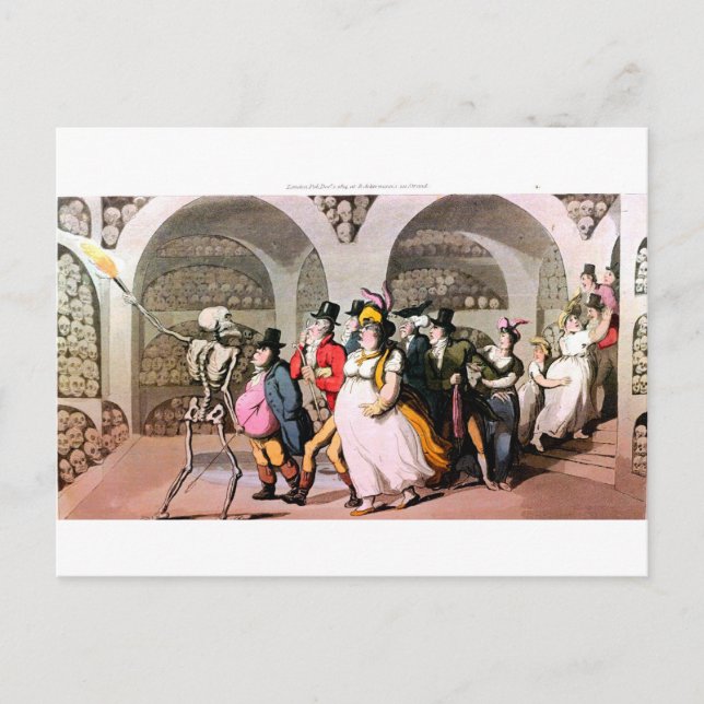 Death Tours the Catacombs postcard (Front)