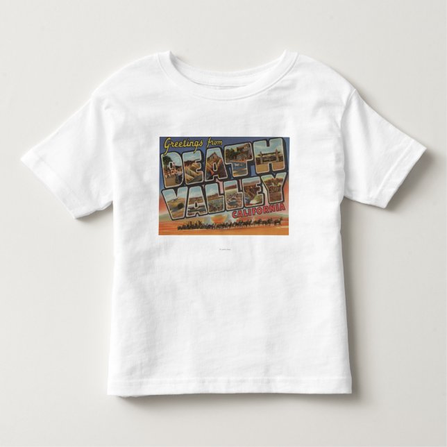 Death Valley, California - Large Letter Scenes Toddler T-Shirt (Front)