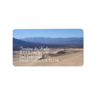 Death Valley Couple Address label