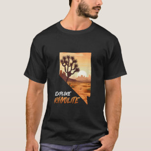 Death Valley EXPLORE RHYOLITE Funny Ghost Town Tan T-Shirt