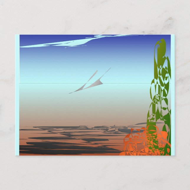 Death Valley Fly Over Postcard (Front)