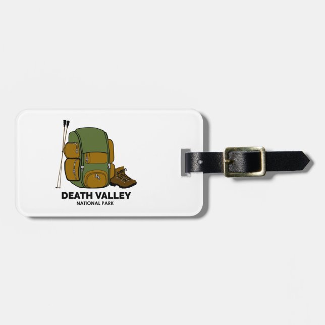 Death Valley National Park Backpack Luggage Tag (Front Horizontal)