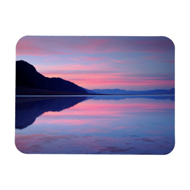 Death Valley National Park. Badwater at dawn Magnet (Horizontal)