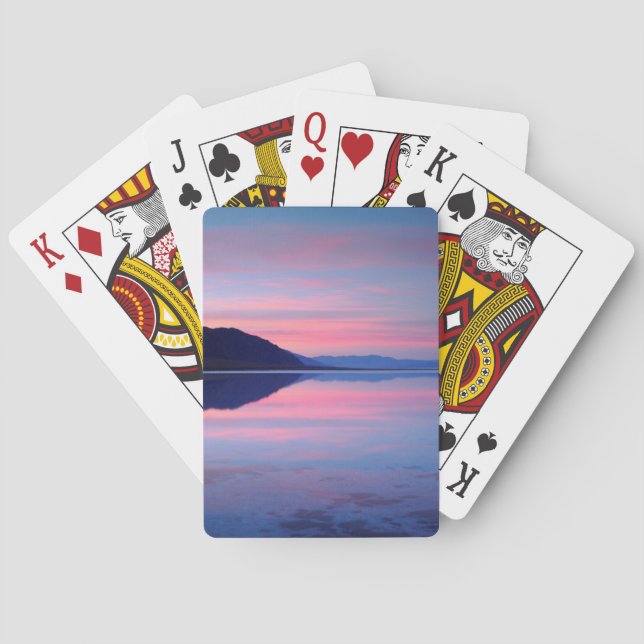Death Valley National Park. Badwater at dawn Playing Cards (Back)