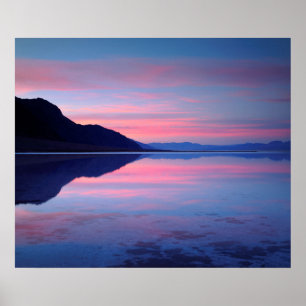 Death Valley National Park. Badwater at dawn Poster