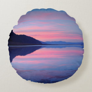 Death Valley National Park. Badwater at dawn Round Cushion