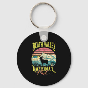 Death valley national park big horn sheep retro key ring