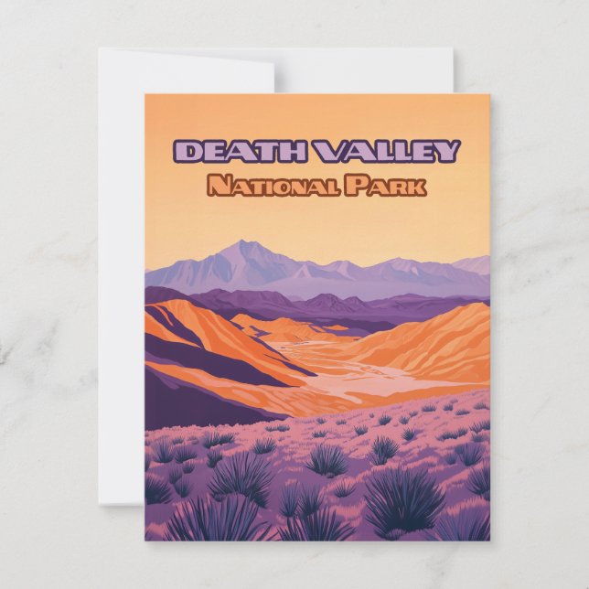 Death Valley National Park California Nevada Card (Front)