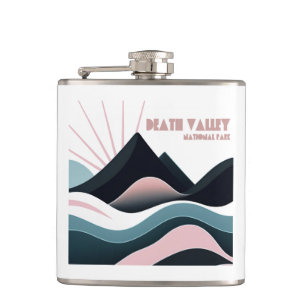 Death Valley National Park Coloured Hills Hip Flask