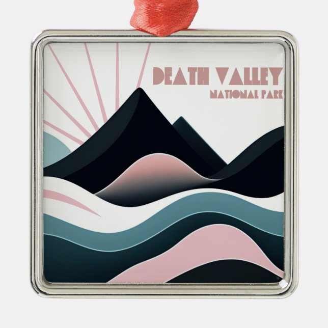 Death Valley National Park Coloured Hills Metal Ornament (Front)
