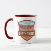 Death Valley National Park Illustration Retro
