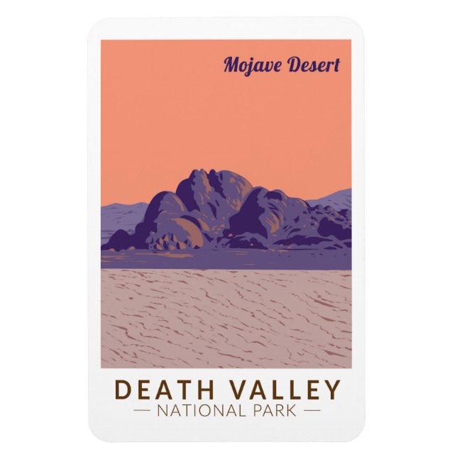 Death Valley National Park Mojave Desert Travel Magnet (Vertical)