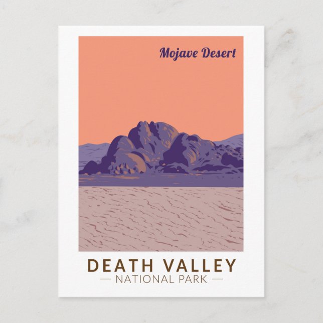 Death Valley National Park Mojave Desert Travel Postcard (Front)