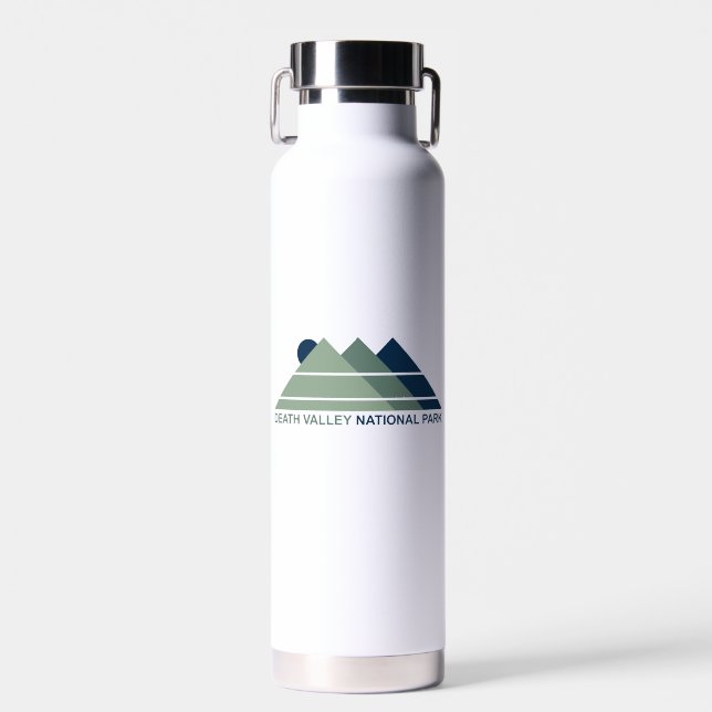 Death Valley National Park Mountain Sun Water Bottle (Front)