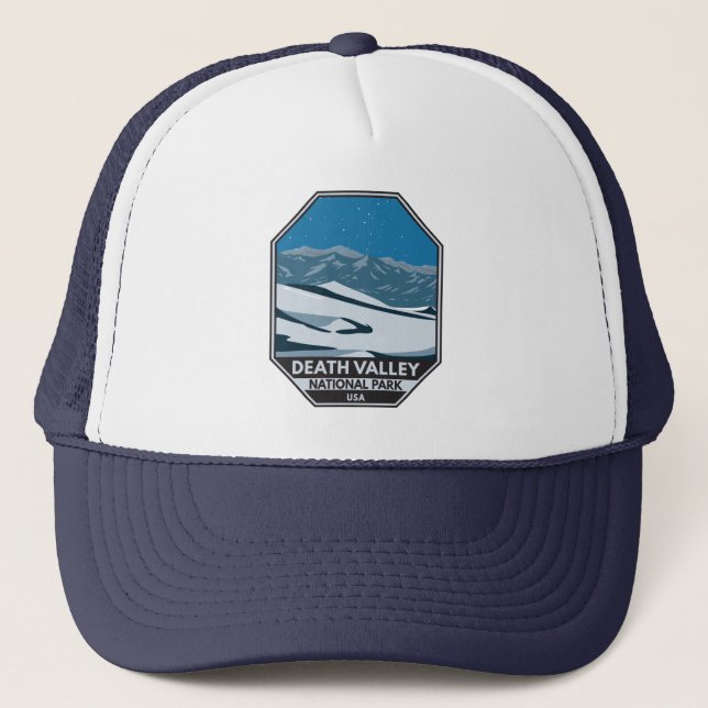  Death Valley National Park Night Sky Vintage  Trucker Hat (Front)
