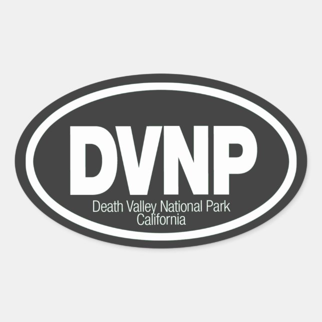 Death Valley National Park Oval Sticker (Front)
