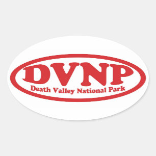 Death Valley National Park red oval sticker