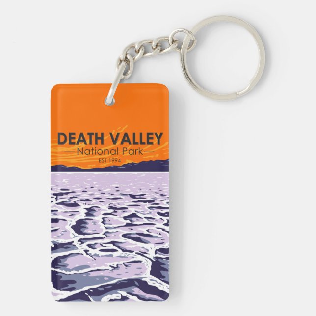  Death Valley National Park Sand Dune Double Sided Key Ring (Back)