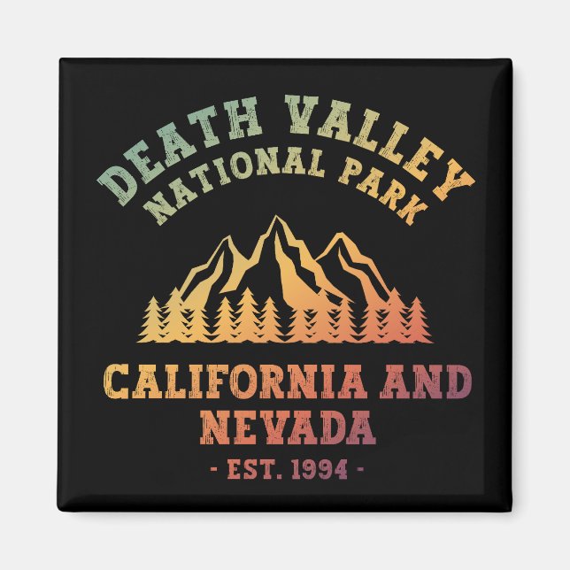 Death Valley National Park USA Gradient Magnet (Front)