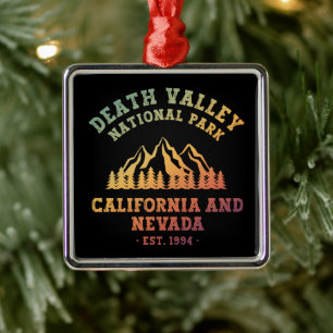 Death Valley National Park USA Gradient Metal Ornament