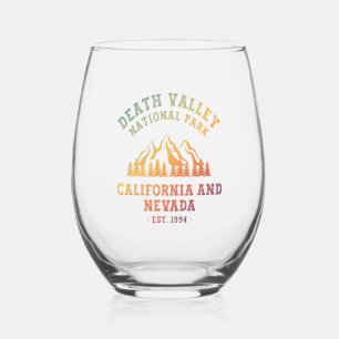 Death Valley National Park USA Gradient Stemless Wine Glass