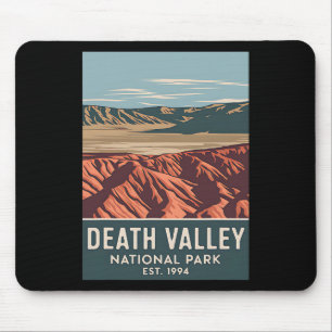 Death Valley National Park Vintage Camping Hiking Mouse Pad