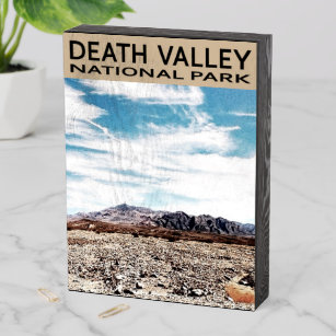 Death Valley National Park Wooden Box Sign