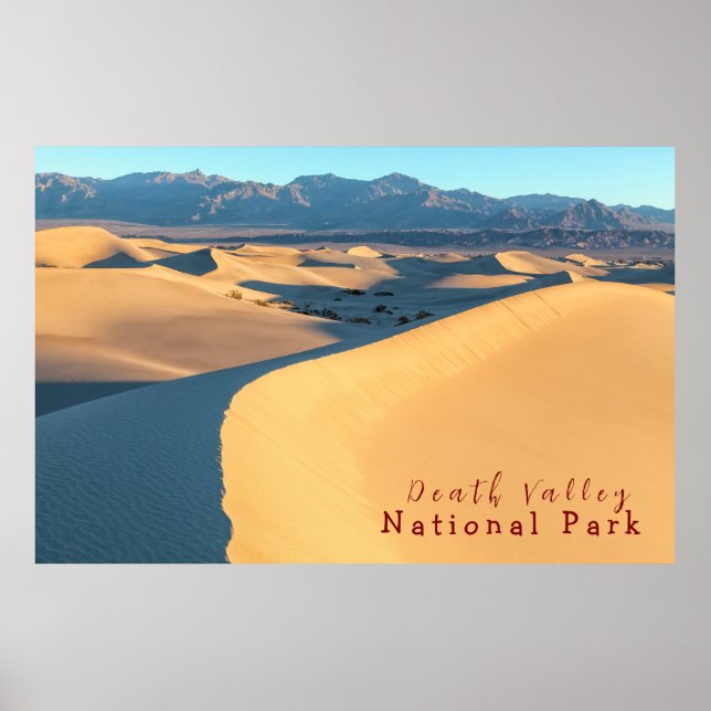 Death Valley Sand Dunes Poster (Front)