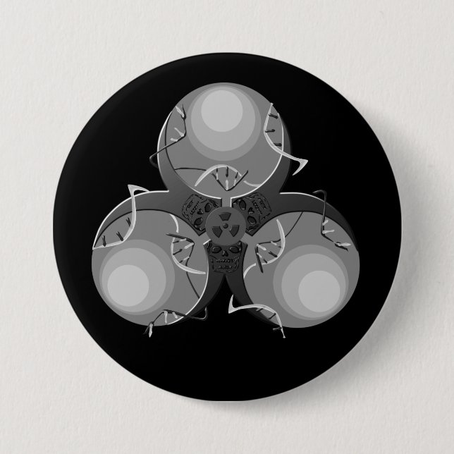 Death Virus Biohazard 7.5 Cm Round Badge (Front)