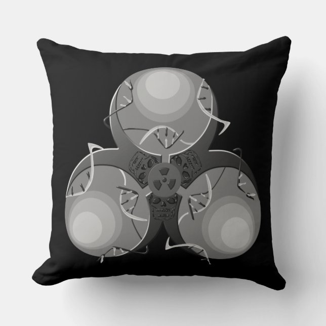 Death Virus Biohazard Cushion (Front)