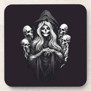 Death with skulls coaster