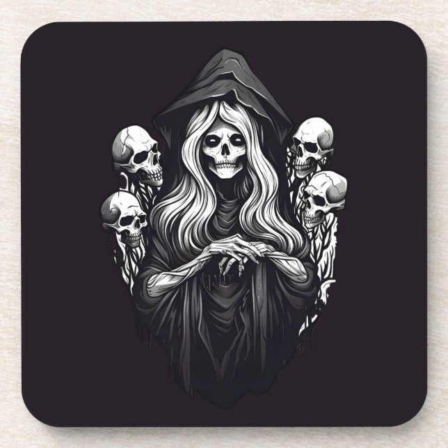 Death with skulls coaster (Front)