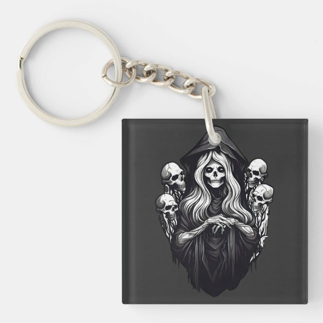 Death with skulls key ring (Front)