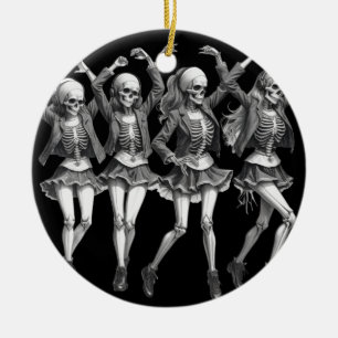 Death Women Dance Ceramic Ornament