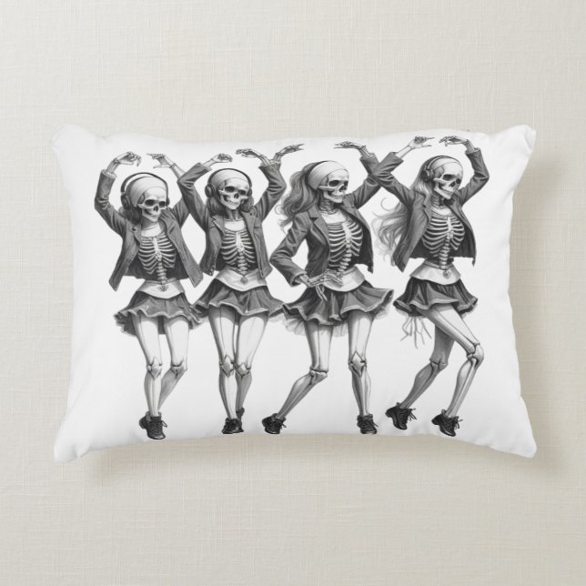 Death Women Dance Decorative Cushion (Front)