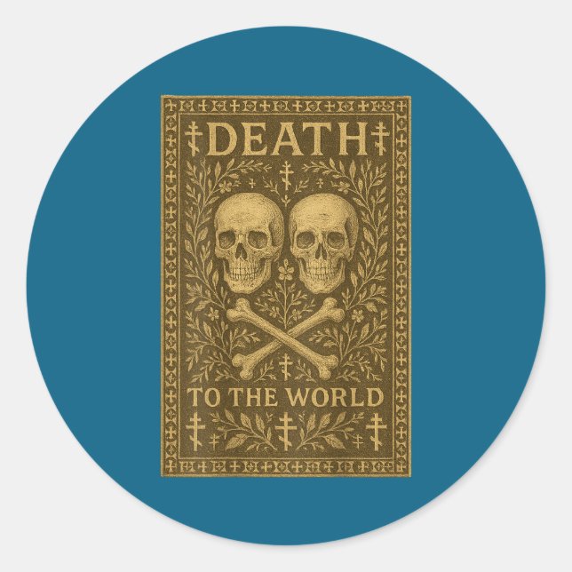 Death World Eastern Orthodox Classic Round Sticker (Front)