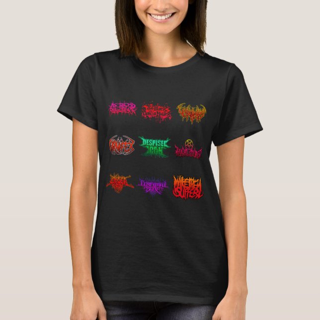 Deathcore Bands T-Shirt (Front)