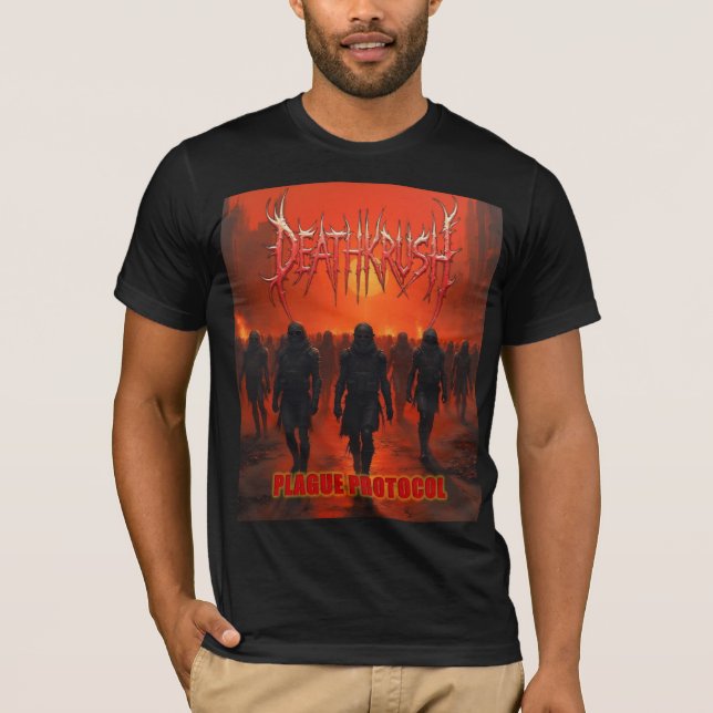 Deathkrush - Canvas T-shirt Plague protocol (Front)