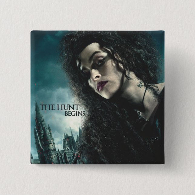 Deathly Hallows - Bellatrix Lestrange 2 15 Cm Square Badge (Front)