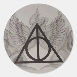 Deathly Hallows Classic Round Sticker