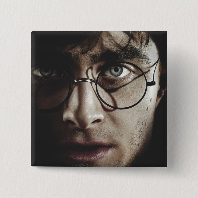 Deathly Hallows - Harry Potter 15 Cm Square Badge (Front)