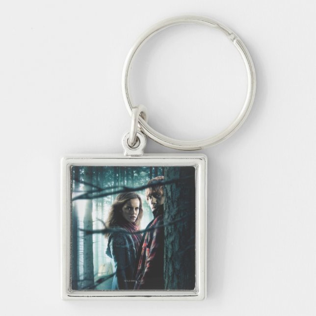 Deathly Hallows - Hermione and Ron Key Ring (Front)