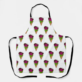 Deathly Sweet Berry Skull Ice Cream Apron