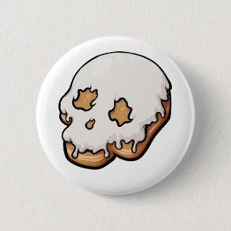 Deathly Sweet Skull Doughnut 6 Cm Round Badge